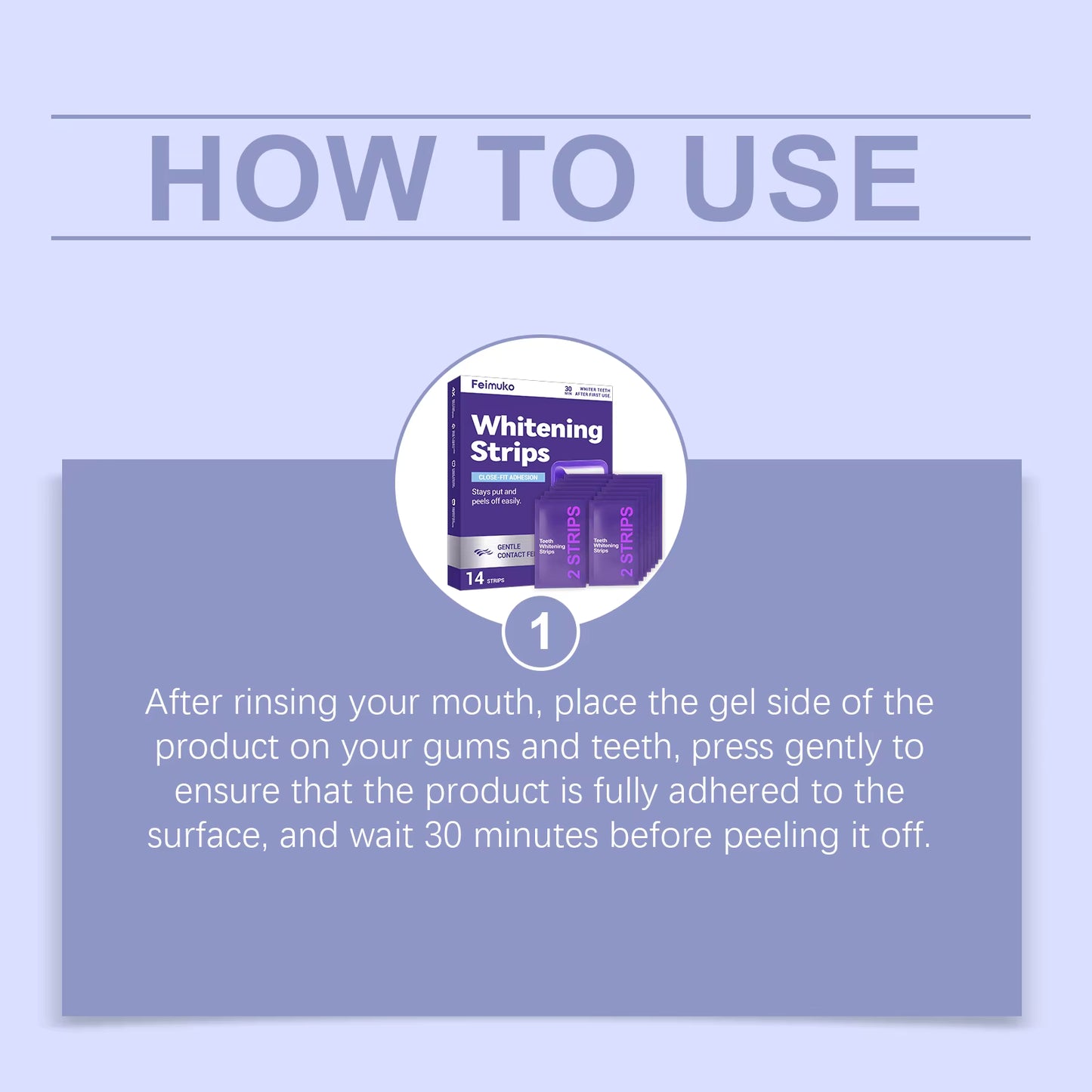 Purple Teeth Whitening Strips