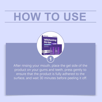 Purple Teeth Whitening Strips